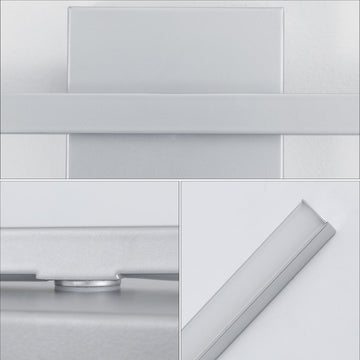 Vara 28" Modern Minimalist Indoor/Outdoor Metal 350-Degree Rotatable Dimmable Integrated LED Wall Sconce